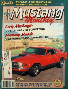 MUSTANG MONTHLY 1988 FEB - '66 T-5 FASTBACK, GT350